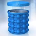 thumbnail image 1 of Máquina para hacer hielo Vhermosa cubeta de silicona con tapa enfriador azul para whisky cócteles, 1 of 6