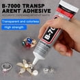 thumbnail image 4 of B-7000 Glue for Bonding Mobile Phone, 15ml Super Adhesive Clear Semi Fluid Transparent Glues for Tablet, Metal, Wood, Pearls, Jewelry, Rubber, Rhinestones, Leather and Textile, 4 of 7