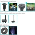 thumbnail image 4 of Sunnydaze 132 GPH Solar Pump for Outdoor Fountains with Battery and Light, 4 of 10