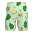 thumbnail image 6 of Kll Avocado Men'S Casual Summer Beach Shorts Hawaiian Shorts With Pockets-Large, 6 of 9