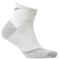 thumbnail image 2 of Nike Men's Elite Cushioned Quarter Socks sz 6 (14-16) White Gray Reflective Golf Running, 2 of 5