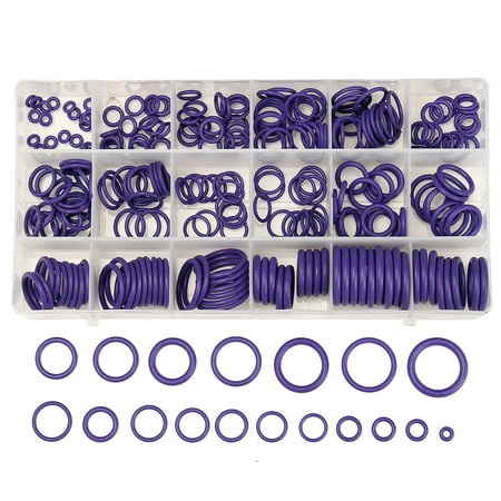225pcs Car A/C R134a System Air Conditioning O-Ring Seals Washer Kit Rubber