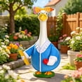 thumbnail image 2 of AZXY Back to School Goose Outfit, Teacher Style Blue Costume with Bow Headband and Glasses, Weather Resistant for 23 Inch Goose, Classroom, Teacher Appreciation & Home Decor, 2 of 8