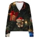thumbnail image 5 of Chaqueta informal de manga larga sin capucha para mujer, cárdigan estampado a la moda, chaqueta informal de moda, camiseta de manga larga con cuello en V, chaqueta informal de manga larga con capucha,, 5 of 5