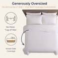 thumbnail image 4 of THD Loren - 3 Piece Full Queen Size Quilt Set, Lightweight Queen Bedspread Coverlet Set (Full/Queen, White), 4 of 8