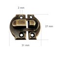 thumbnail image 5 of EIGTHTAIL 10pcs Antique Bronze Box Latch Hasps for Jewelry Cases and Chests, 5 of 5