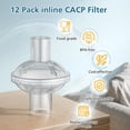 thumbnail image 3 of 12-pack CPAP Inline Filter, Universal Inline CPAP Filter Compatible with BiPAP Machines ResMed,Dreamstation Standard, Any CACP Machine Size 22mm and, 3 of 6