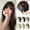 C, variant on HHBEAUTY Hair Toppers for Women Clip in Bangs Real Human Hair Pieces French Bangs Topper for Solve Loosing And Thinning Add Volume 12 Inches Toppers For Women