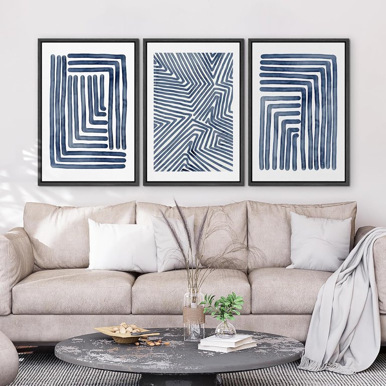 風景画3 3 Panel Canvas Wall Art - Chinese I - Canvas Art