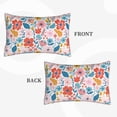 thumbnail image 4 of Binfone Floral Ditsy Standard Size Pillowcase, Long Staple Pure Cotton Envelope Closure Pillow Cover,16"X24", 4 of 9