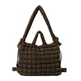 thumbnail image 1 of Bolso Hombro Acolchado Plisado Burbujas Popular Mochila Escolar Acolchada Gran Capacidad para Estudiantes F () Verde, 1 of 9