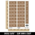 thumbnail image 2 of Original Double Line Border Document Sticker Set - Brown - Matte Finish - 2.00" Large, 2 of 7