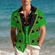 thumbnail image 4 of Ceisia St. Patrick's Day Men's Unisex Hawaiian Shirt | Summer Beach Casual Short Sleeve Button Down Gift Printed Top, 4 of 9