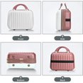 thumbnail image 4 of Estuche de viaje para maquillaje, bolsa organizadora de cosméticos dura, bolsa pequeña para maquillaje, caja Retro Mini Abs, Maleta de transporte para mujeres y niñas Namotu CZMR-ST93-3, 4 of 7