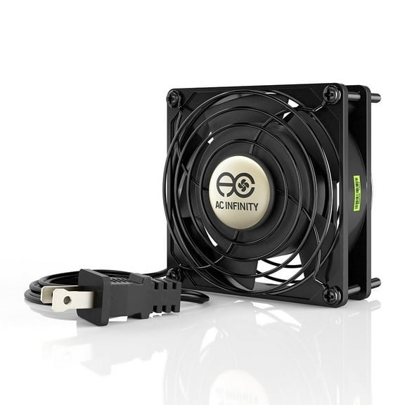 AC Infinity AXIAL 9225, Muffin Cooling Fan, 120V AC 92mm by 92mm by 25mm High Speed