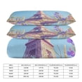 thumbnail image 2 of 3 Pcs Soft Bedding Set, Includes 1 Duvet Cover with Zipper And 2 Pillow,Shams Eiffel Tower Twin(86"x70"), 2 of 8