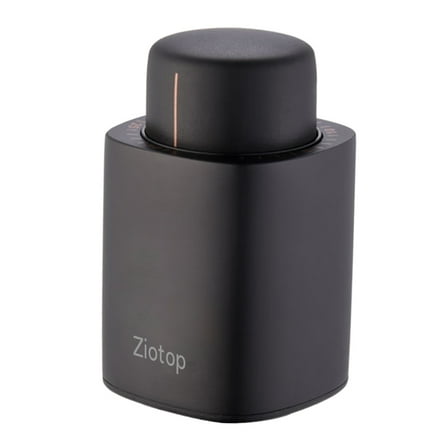 Ziotop Metal bottle stoppers, 2 Pack Wine Stopper for Bottle, Premium Wine Saver, Black