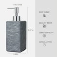 thumbnail image 6 of Siaomo Soap Dispenser with Pump, [10.15 oz] Resin with shale Finish, Hand Soap Dispenser for Bathroom, Dish Soap Dispenser for Kitchen, Refillable Liquid - Grey, 6 of 9
