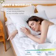 thumbnail image 4 of 2 Pack Hospital Bed Mattress Twin Xl, 100% Waterproof Quilted Fitted College Bed Mattress Cover, Ultra Soft & Noiseless Mattress Cover - fits up to 21" Deep, Machine Washable,All Ages, 4 of 5