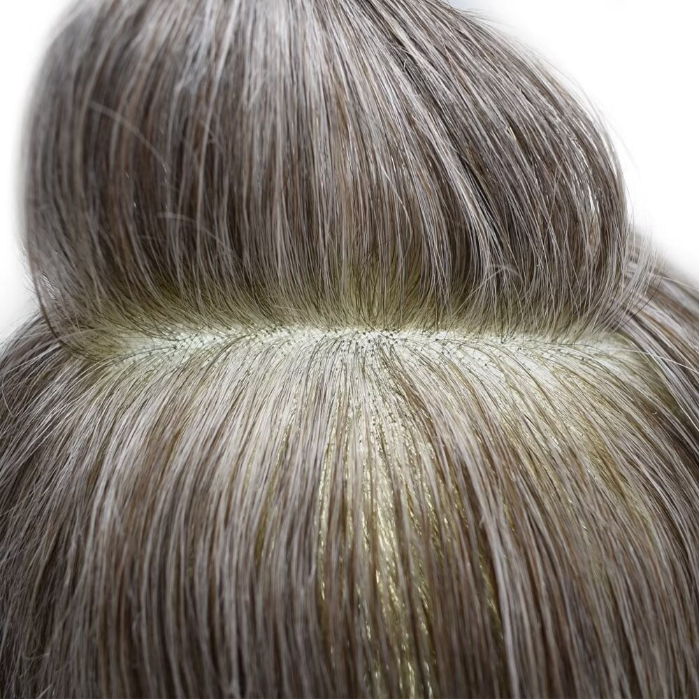Mens Hairpiece LYRICAL HAIR Human Hair Replacement System Durable Thin Skin PU Injected Toupee Hair Wigs for Men