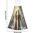 thumbnail image 3 of Coolnut Wolves in Winter Snow Hand Towels Set of 2 Soft Absorbent Kitchen Hanging Towels Dish Cloths Bathroom Hand Towels with Loop & Hook for Kitchen Bathroom Wash cloth, 3 of 7