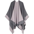 thumbnail image 5 of YWDJ Shawl Wrap Women Autumn Fashion Pashmina Shawl Wrap Cape Sweater Knitting Cardigan Scarf Pink M, 5 of 7