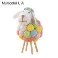 thumbnail image 2 of NIBOLOG Steady Sheep Figurine Comfortable Touch 3 Sizes Handmade Felt Miniature Sheep Party Supplies, 2 of 8