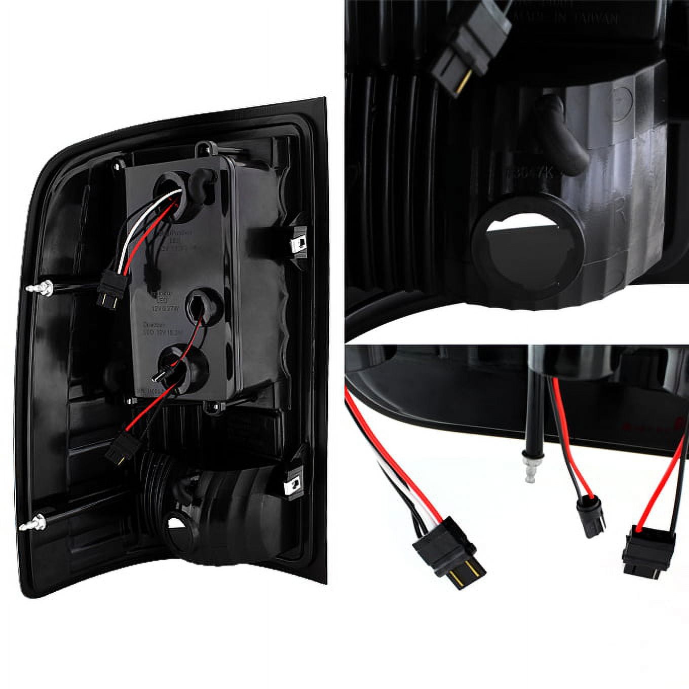 AKKON - For 07-13 Sierra 1500 07-14 Sierra 2500 3500 HD Pickup Truck Smoke G2 LED Tail Lights Brake Lamps Pair