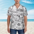 thumbnail image 2 of Disketp Country Farm Scene Hawaiian Shirts for Men,Mens Casual Short Sleeve Button Down Shirts Beach Shirt,Small, 2 of 7