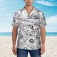 thumbnail image 2 of Fotbe Country Farm Scene Camisa Hawaiana para Hombre Unisex – Camisa Casual de Verano con Botones de Manga Corta de Algodón y Lino,Small, 2 of 7