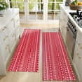 thumbnail image 4 of Kitchen Rugs Sets Of 2,Red Christmas Pattern Anti Fatigue Kitchen Mat Rugs Non Slip Washable,Decorative Kitchen Floor Mats for Kitchen,Sink,Laundry,17"X47", 4 of 5