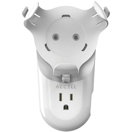Accell - Power Wall Charger with Holder for Amazon Echo Dot 3rd Gen and 2 USB-A Charging Ports