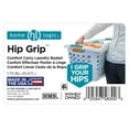 thumbnail image 2 of Home Logic 1.8 Bushel Hip Grip Plastic Laundry Basket, Gray, 2 of 6