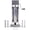 Silver, variant on 3L 7LBS Manual Sausage Stuffer Stainless Steel Horizontal Sausage Maker with 4 Filling Nozzles for Home and Commercial Use