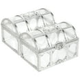 thumbnail image 4 of FELTECHELECTR Small Decorative Boxes Silver Plastic 2Pack Vintage, 4 of 8