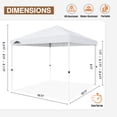 thumbnail image 4 of EAGLE PEAK 10x10 Straight Leg Canopy Outdoor Canopy Gazebo Tent,Blue, 4 of 8