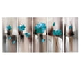 thumbnail image 3 of Design Art Modern Flower Art, Gallery Wrapped Canvas, 5 Pieces, 60" x 28", 3 of 5