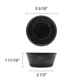 thumbnail image 2 of Excellante Fluted Melamine Ramekin Collection 3-1/2 oz., 3-3/8" Fluted Ramekin, Black, Comes in Dozen, 2 of 2