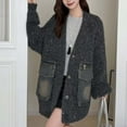 thumbnail image 2 of Sweaters for Women Cardigans for Women Trendy Women Casual Long Sleeve Knitted Open Front Fashion Loose Elegant Warm Oversized New Knitted Sweater Cardigan, 2 of 5