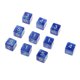 thumbnail image 4 of Juego de 20 dados opacos D6 de seis caras cuadrados para mazmorras y Negro y azul, 4 of 8