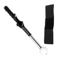 thumbnail image 1 of Palo de calentamiento telescópico para entrenamiento de Swing de Golf, accesorios para ejercicio en interiores, ayuda de entrenamiento de Swing de Correa de entrenador negro, 1 of 8