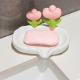 thumbnail image 6 of Summer Savings Up to 50% Soap Dishes for Bar Soap, InsCrazy Cute Flower Soap Tray Decorative Bathroom Organizer for Bar Soap Strong Plastic Material Storage Dish for Sink Or Counter, 6 of 6