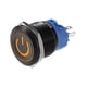 thumbnail image 1 of Ofertas únicas Interruptor de presión interior del coche de 22 mm Botón pulsador momentáneo con símbolo de encendido LED 1NO 1NC 12-24V Amarillo, 1 of 1