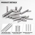 thumbnail image 2 of Uxcell 100-Pack 2.5 x 16mm Dowel Pin, 304 Stainless Steel Support Pin Fastener Elements for Metal Devices [Silver Tone], 2 of 7