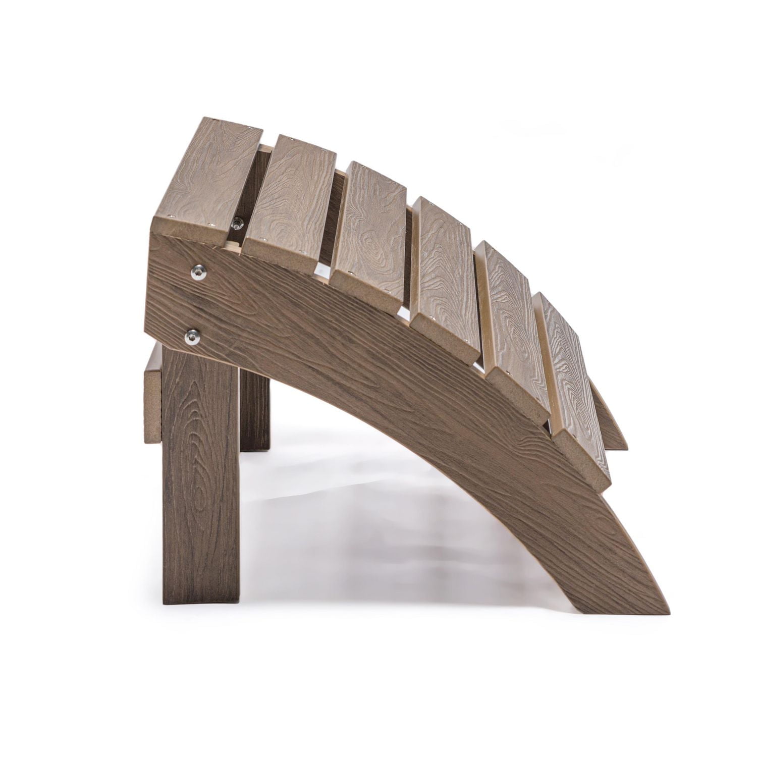Repose-pieds d’extérieur Backyard Lifestyles – Polycarbonate résistant aux UV, brun – Résistant aux intempéries