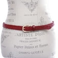 thumbnail image 3 of Classic 3/4" (20mm) Skinny Braided Woven Narrow Soft Cowhide Leather Belt, 3 of 4