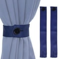 thumbnail image 5 of Sunnydaze Modern Blue Polyester Indoor or Outdoor Curtain Holdbacks (2 Count), 5 of 6