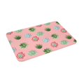Front Door Mat Outside Entrance Succulents pink Living Room Rug