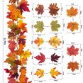 thumbnail image 2 of Scidweet 2 Pack Artificial Maple Fall Leaves Fall Decorations for Home, Fake Hanging Vines Autumn Party Garland Thanksgiving Decor, 2 of 6