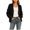Black, variant on ZIXKCGDSE Womens Cardigan Fall Knit Sweater Button Down Coat Business Casual Travel Outfits Size XL